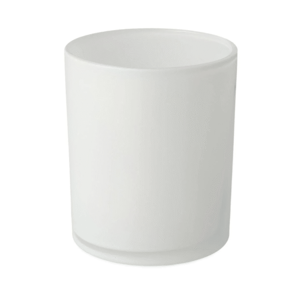 Matte White Oxford Style Candle Jar